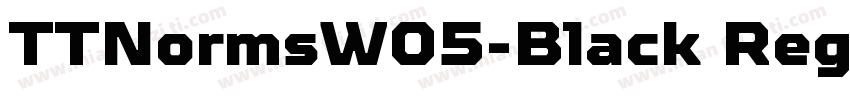TTNormsW05-Black Reg字体转换